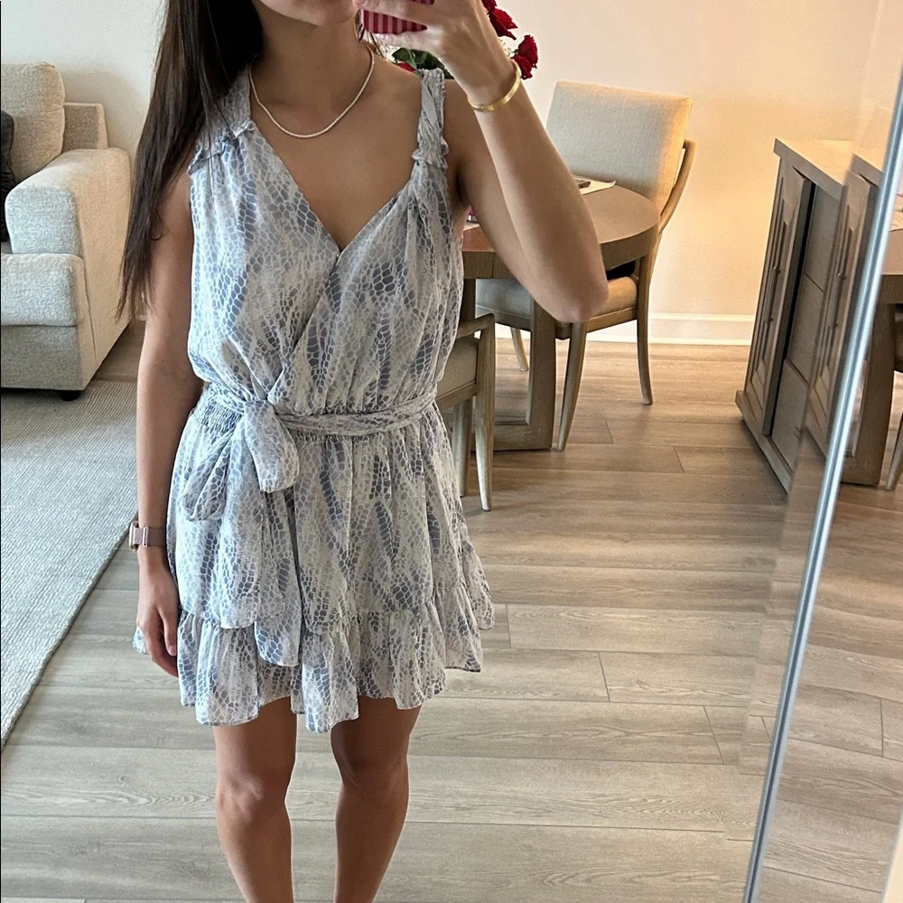 Blue Patterned Dress - Picture 4 of 4